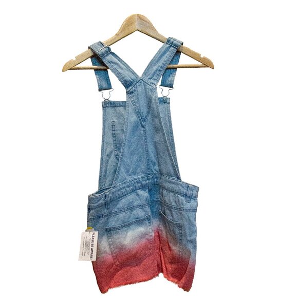 Dip Dyed Short Overalls, Size Small - Picture 2 of 2